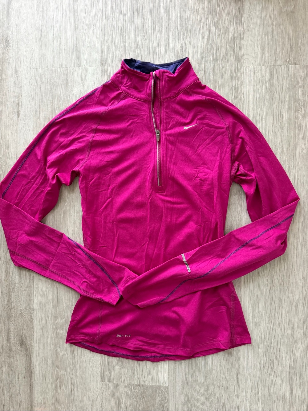 Nike Women’s Magenta Half-Zip Performance Top